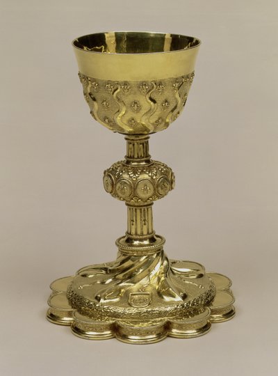 Francis I Silver-Gilt Chalice on a Decafoil Foot Bearing the Coat of Arms of Fabius Mirto Frangipani (1514-87) Archbishop of Nazareth, Made in Paris by Unknown